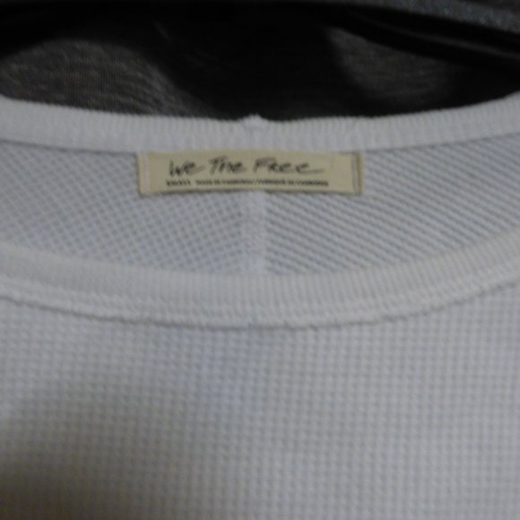 $78.00 Free People Amelia Thermal Top, White - Picture 6 of 11